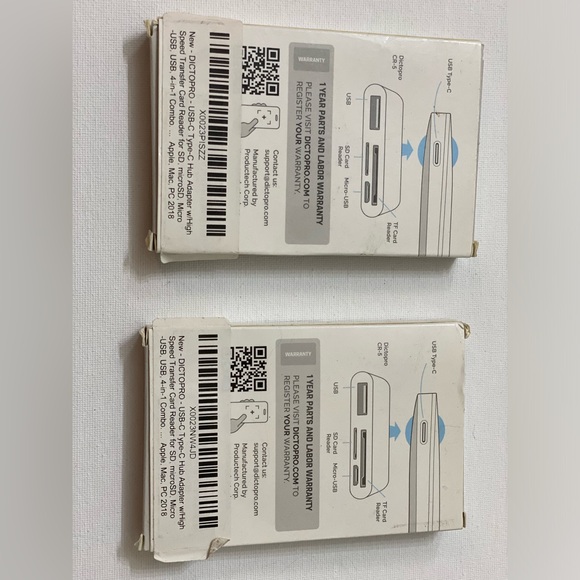2 Dictopro CR-5 - USB 3.1 Type C, CARD READER, SD+TF Card Reader New Sealed. - Picture 3 of 6